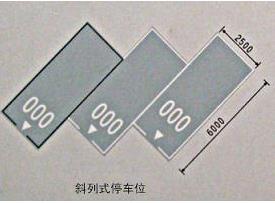 斜車位劃線標準尺寸圖！ 